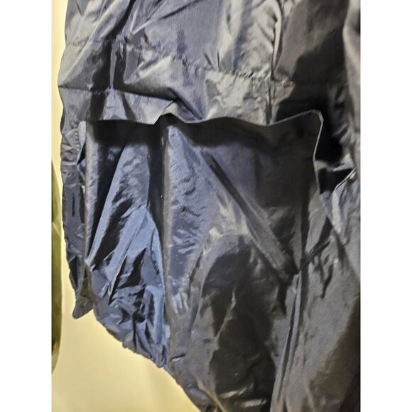 Reebok Vintage Spellout Windbreaker Pullover Snap Zip Hooded Men's Navy Size 2XL - Picture 13 of 13